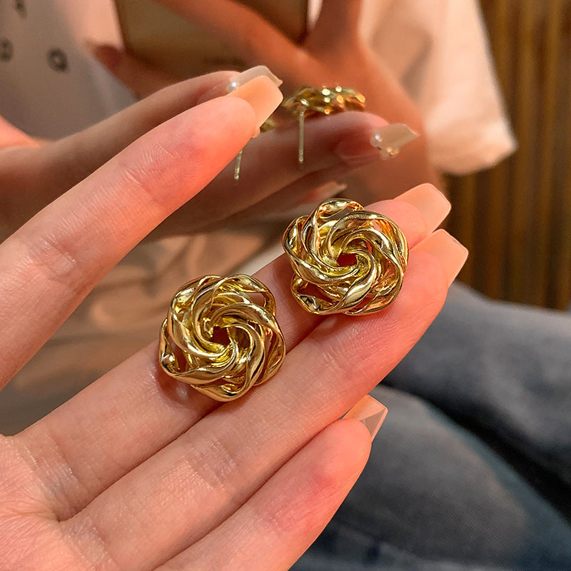 Women's Vacation Style Super Fairy Sweet Flower Seaside Colorful Little Wild Earrings