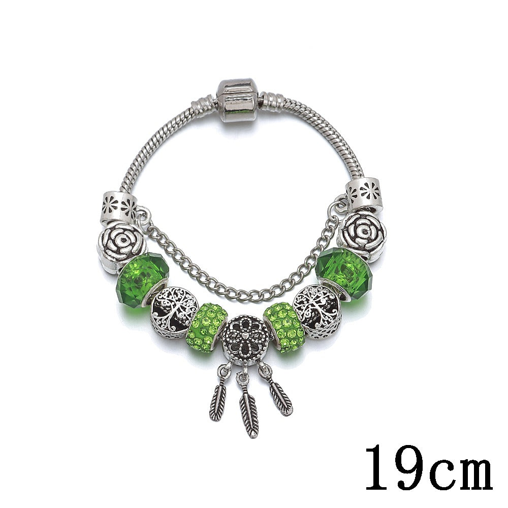 Streaming Fashion Heart-shaped Lucky Tree Beaded Bracelets