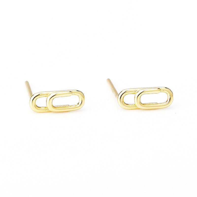 Mini boucles d'oreilles à Clip pour femmes, mode créative géométrique Simple