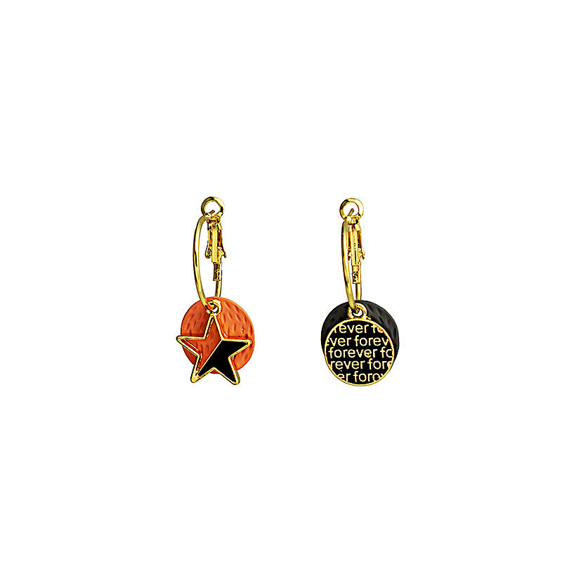 Classic Contrast Color Personalized Graceful And Earrings