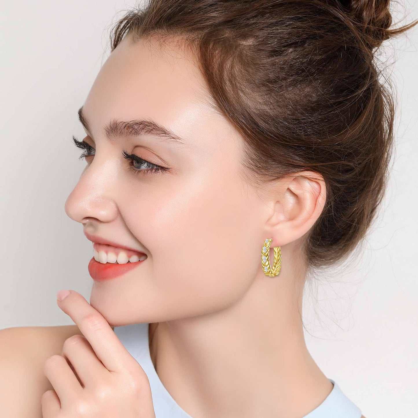 Women's Popular Fashion Wheat Modeling Big Ear Earrings