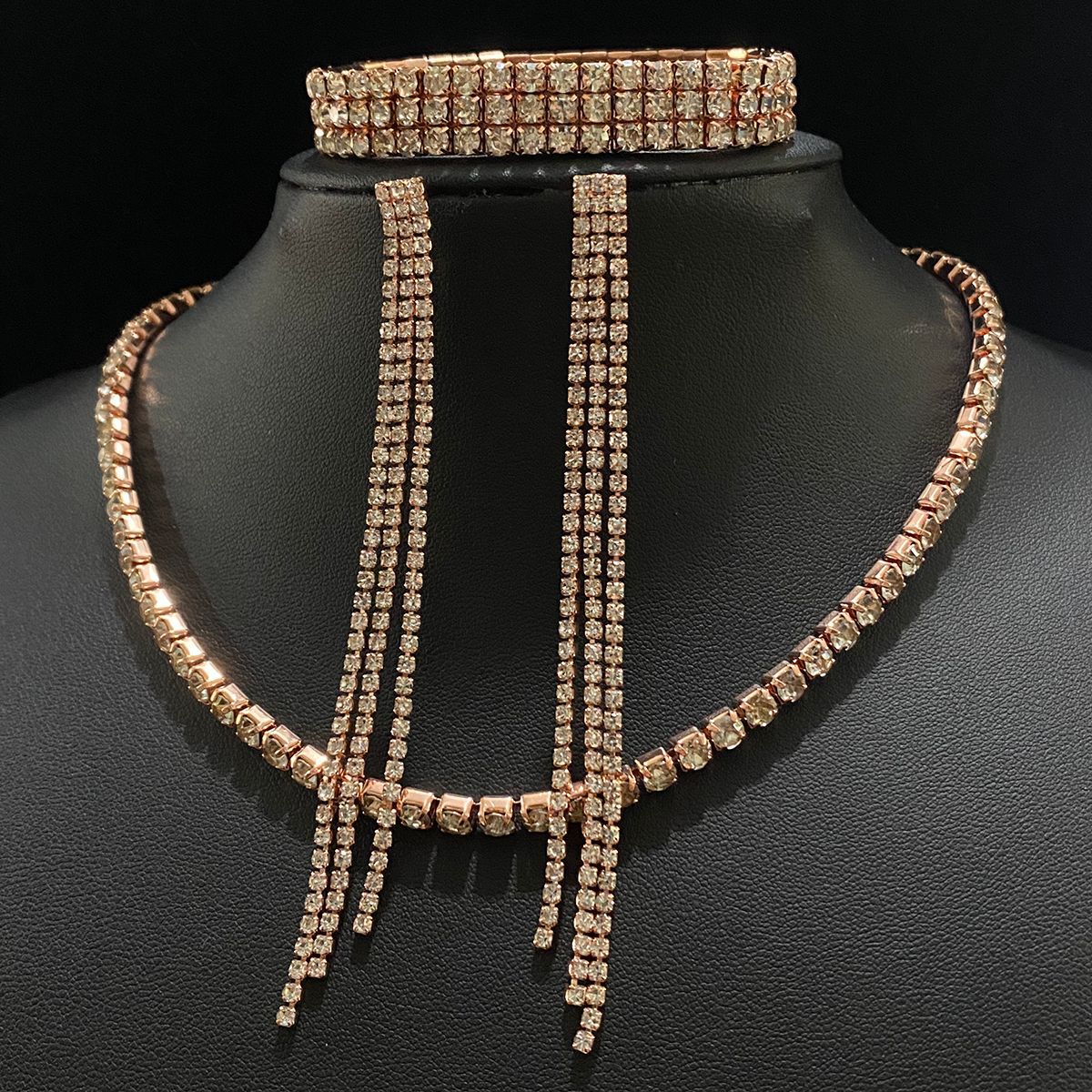 Classic Popular Copper Paw Bridal Bridesmaid Jewelry Set