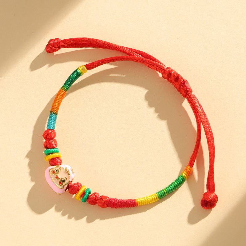 Children's Dragon Boat Festival Colorful Rope Hand-woven Small Carrying Bracelet