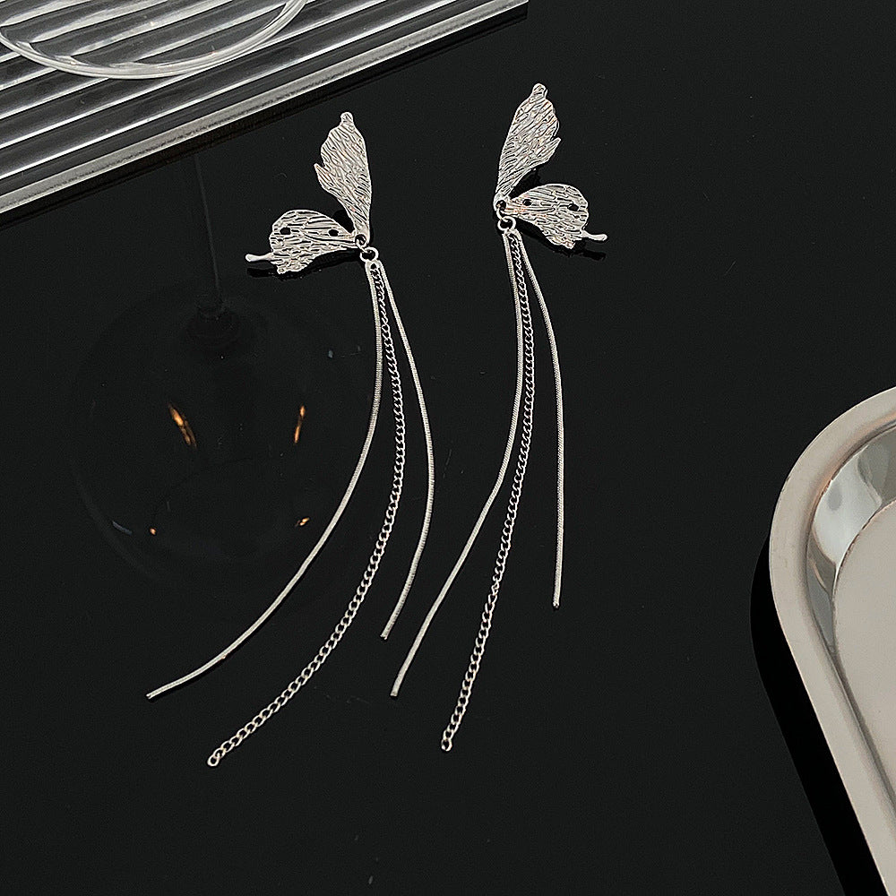 Women's Long Fringe Fashionable High-grade Design Sense Exaggerating Unique Earrings