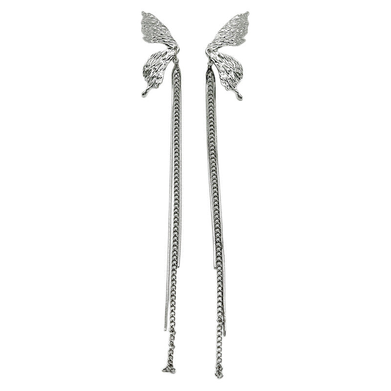 Women's Long Butterfly For Trendy Design Sense Earrings