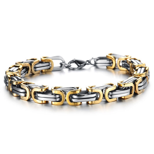 Men's Fashion Ornament Casual Stainless Steel Personality Retro Bracelets