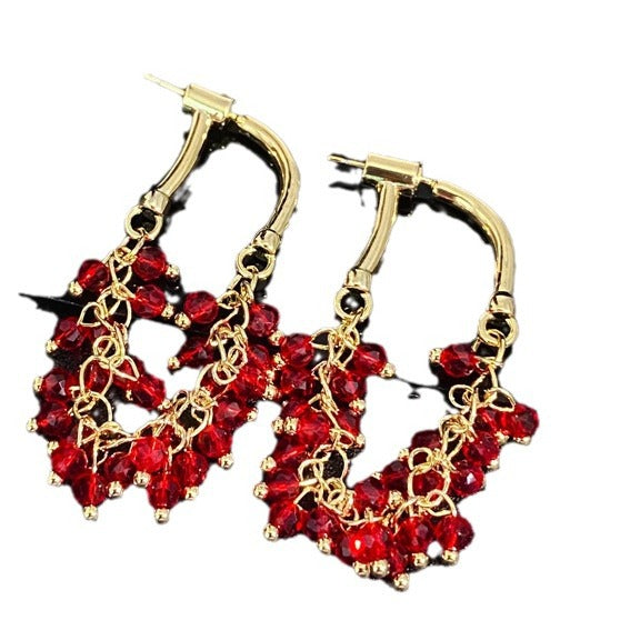 Boucles d'oreilles élégantes, grandeur de personnalité, oreilles avant et arrière, haut sens