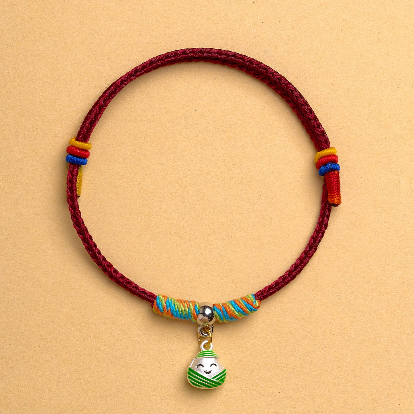 Women's & Men's Small Safety Lock Carrying Strap Dragon Boat Festival Hand-woven Couple Bracelet