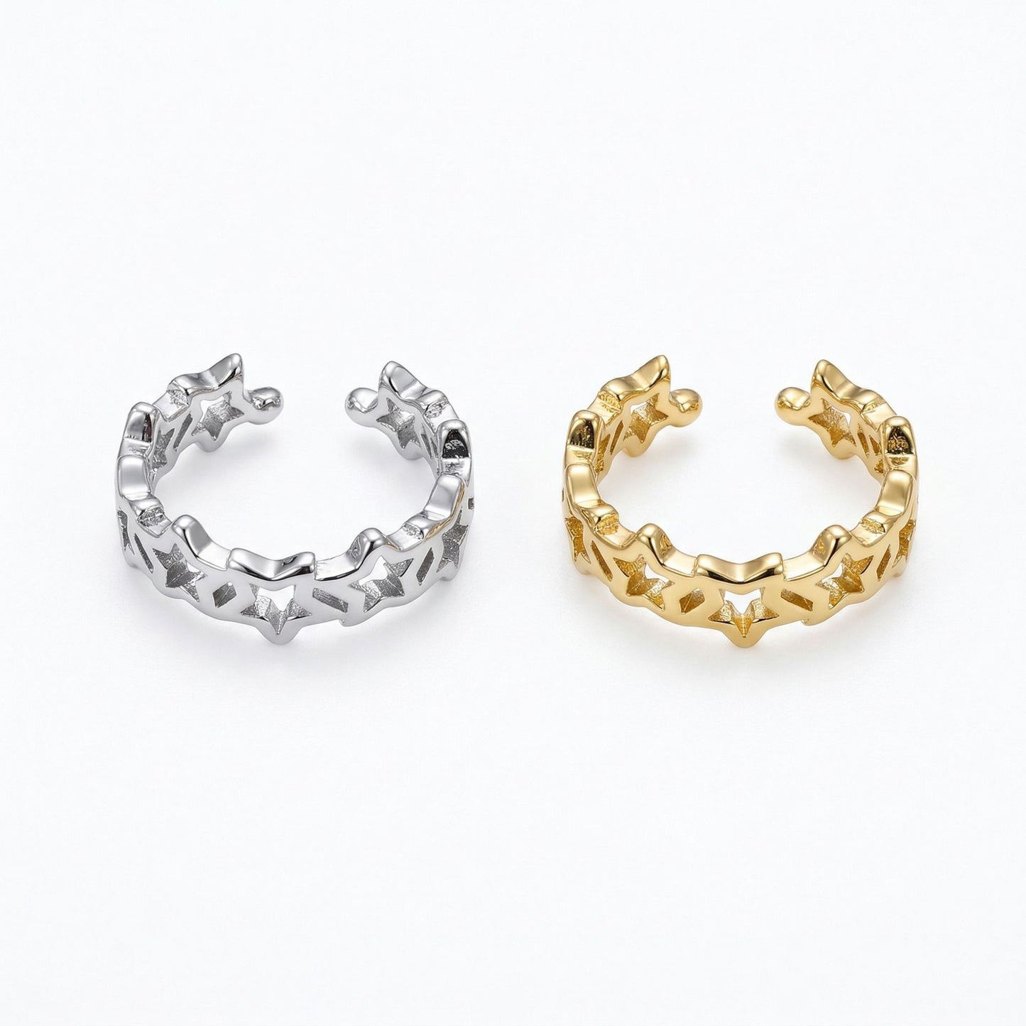 Copper Micro Inlaid Zircon Shaped Exquisite Versatile Without Ear Clip