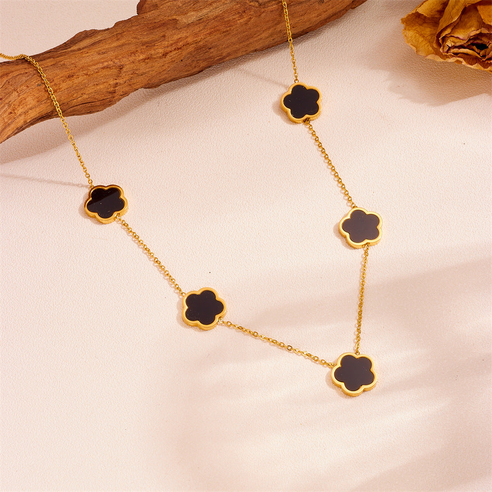 Women's Stainless Steel Plant Fritillary For Jewelry Set