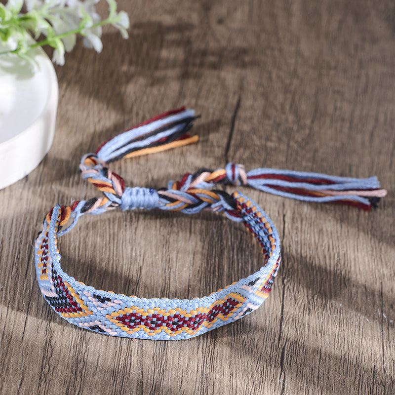 Women's Style Handmade Embroidery Tassel Woven For Bracelets