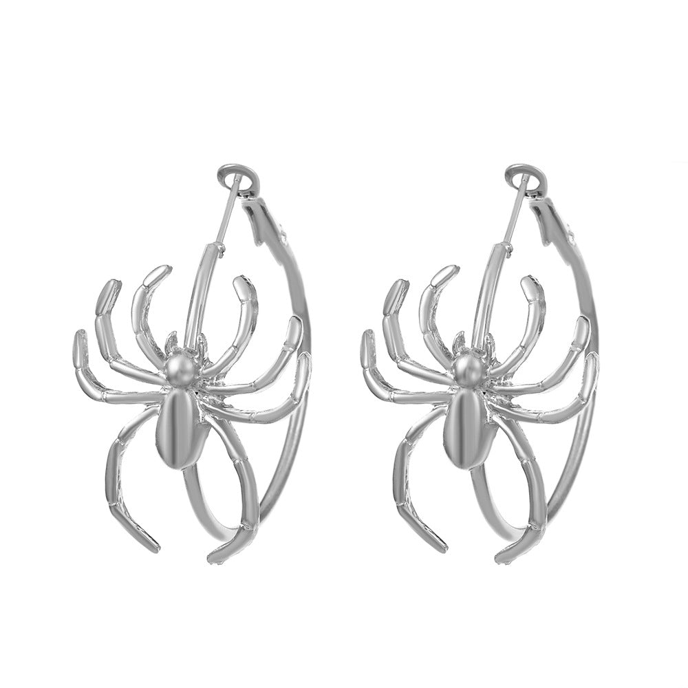 Big Spider Ear Retro Fashion Dark Earrings