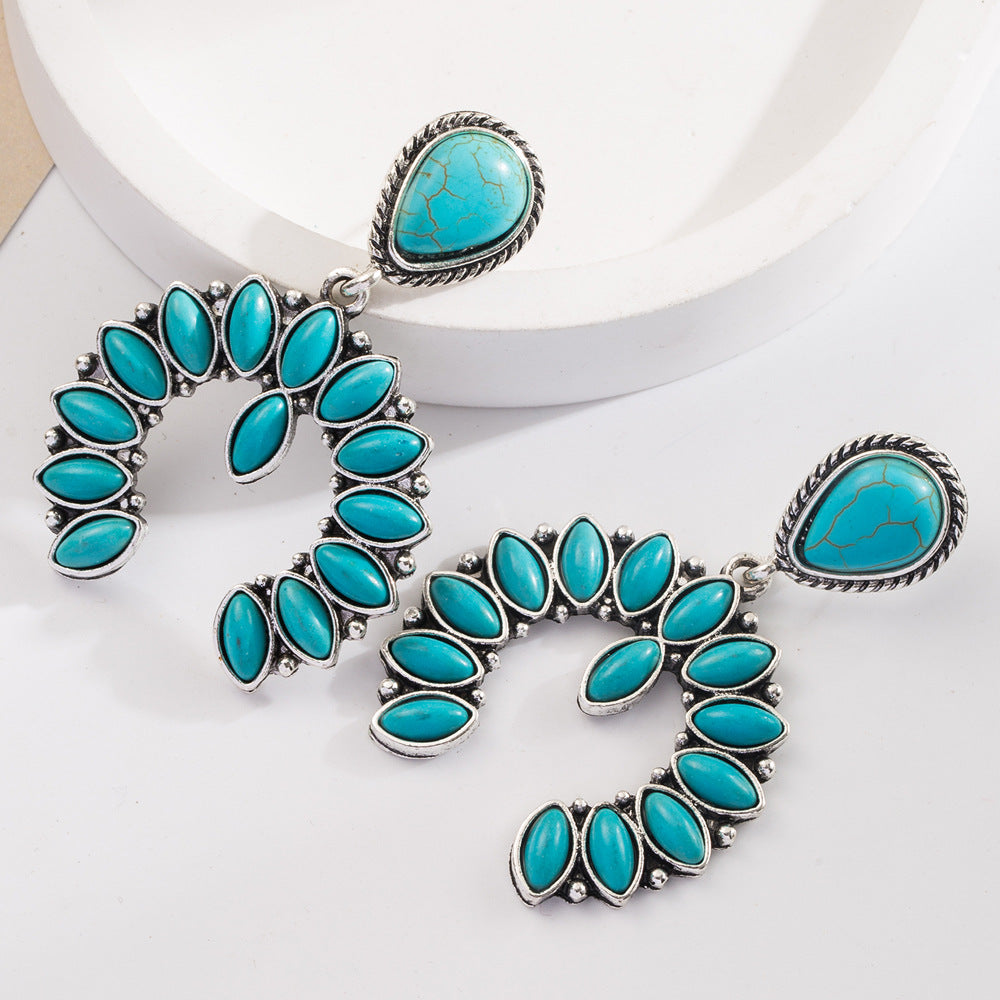 Bohemian Vacation Style Turquoise Fashion Creative Earrings