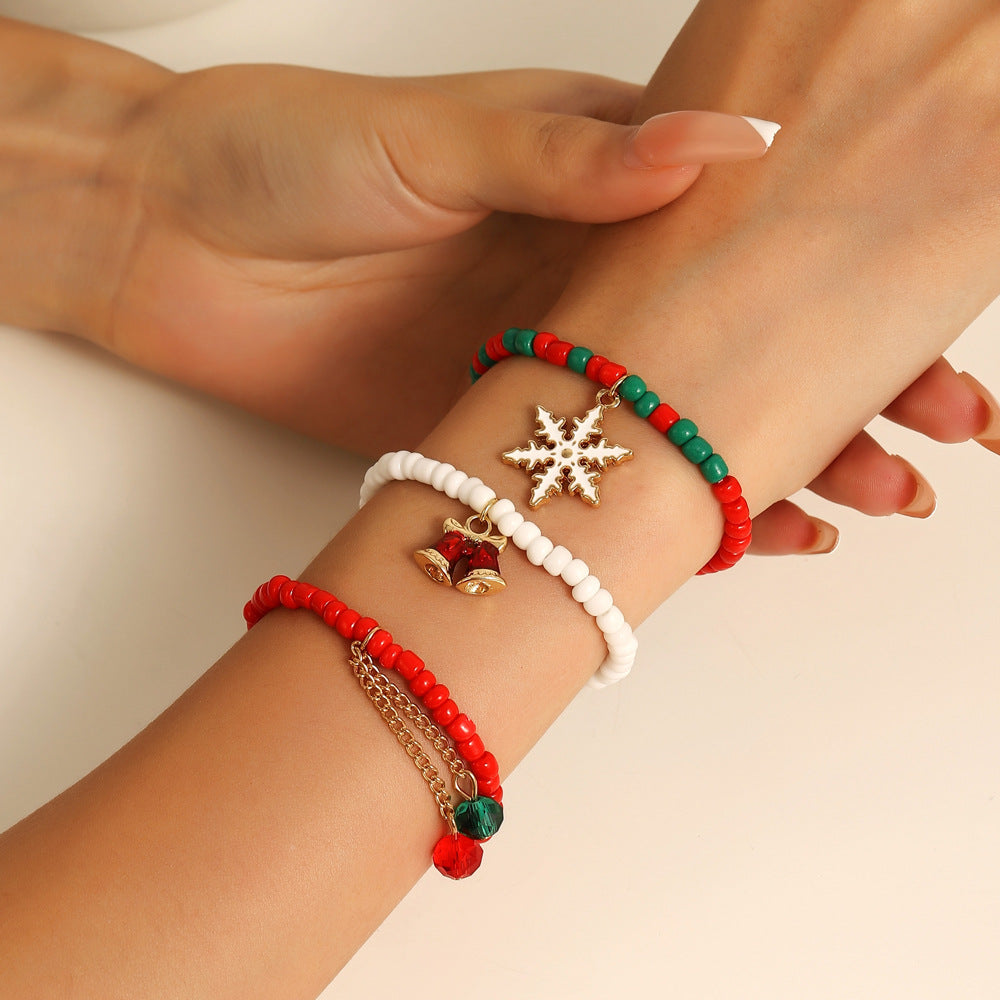 Decorative Gift Small Jewelry Colorful Beads Stringed Bracelets