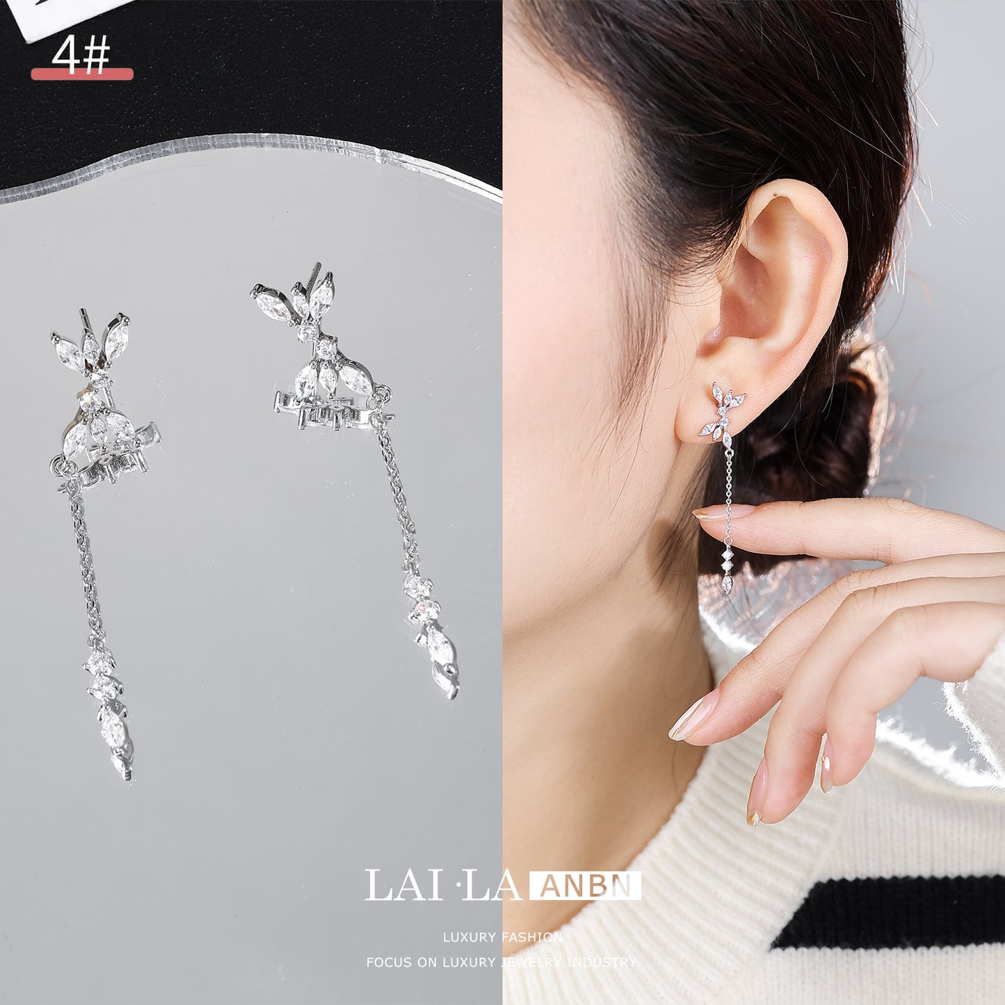 French Retro Pearl Sterling Sier Light Earrings