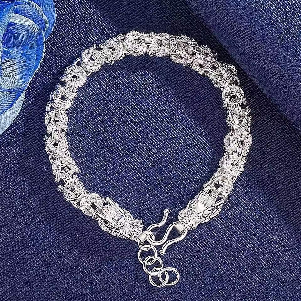 Femmes et hommes et robinet plaqué argent pour bracelets rétro