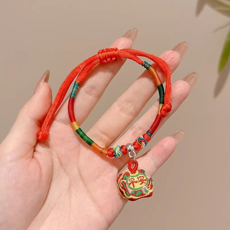 Children's Dragon Boat Festival Colorful Rope Small Hand-woven Line Carrying Strap Bracelet