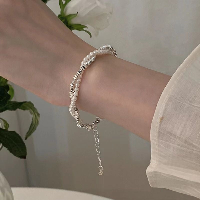 Women's Light Luxury High-grade Sterling Sier Flashing Zircon Bracelets