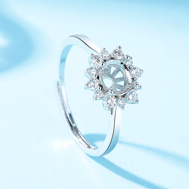 Women's Open Setting Empty Holder Inset More Sizes Imitation Rings