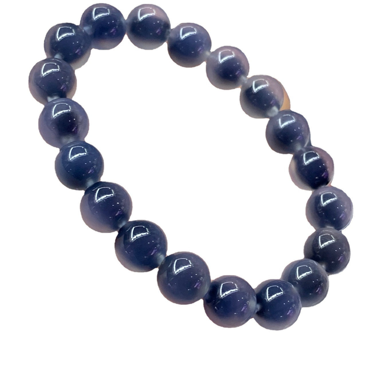 Blue Sugar Heart Agate Wrapped Body Bag Raw Bracelets