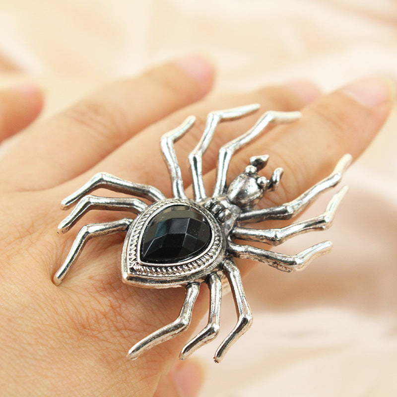 Halloween High Profile Retro Hip Hop Dark Alloy Punk Open Ring