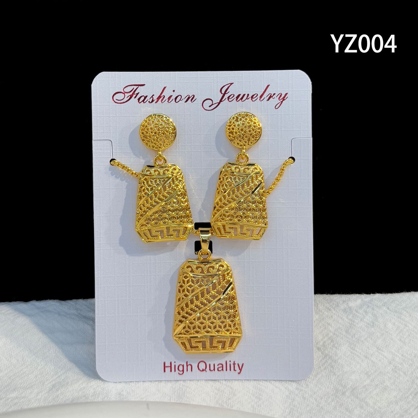 Love Heart Flowers Ear Medium Suit Pendants
