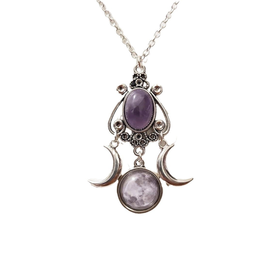 Goddess Amethyst Jewelry Retro Creative Personality Necklaces