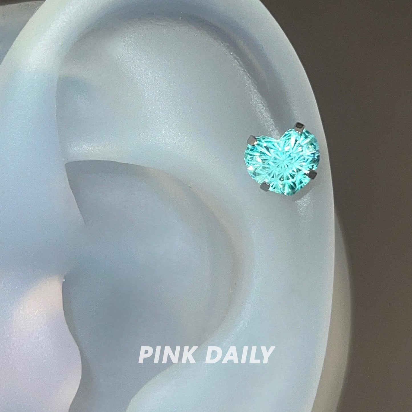 Fireworks Cut Zircon Ear Delicate Eardrops Bone Nail Pin Medical Stud Earrings