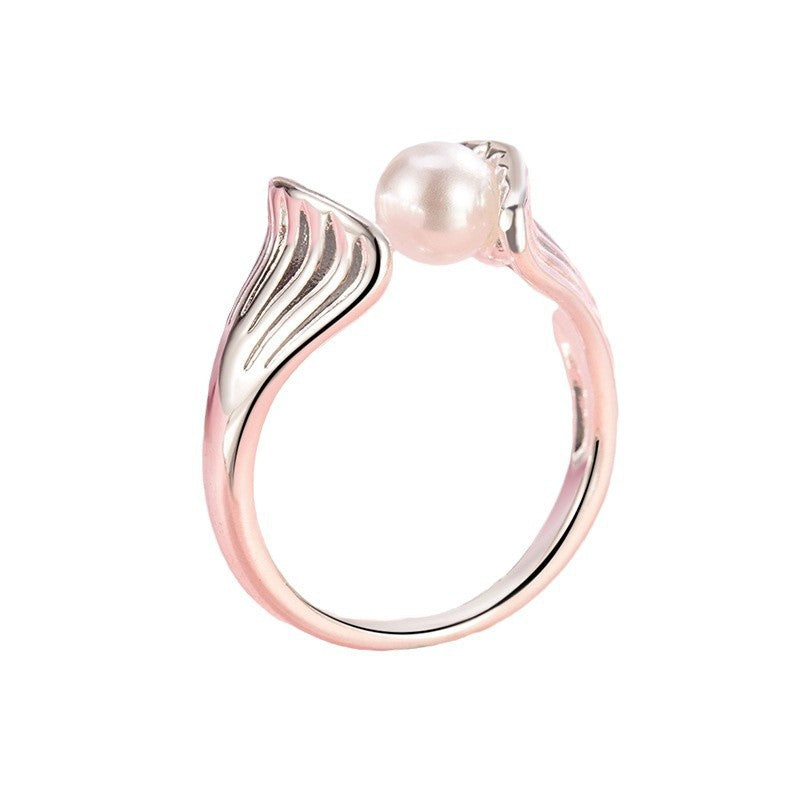 Fairy Mussel Shell Beaded Female Fashion Ring