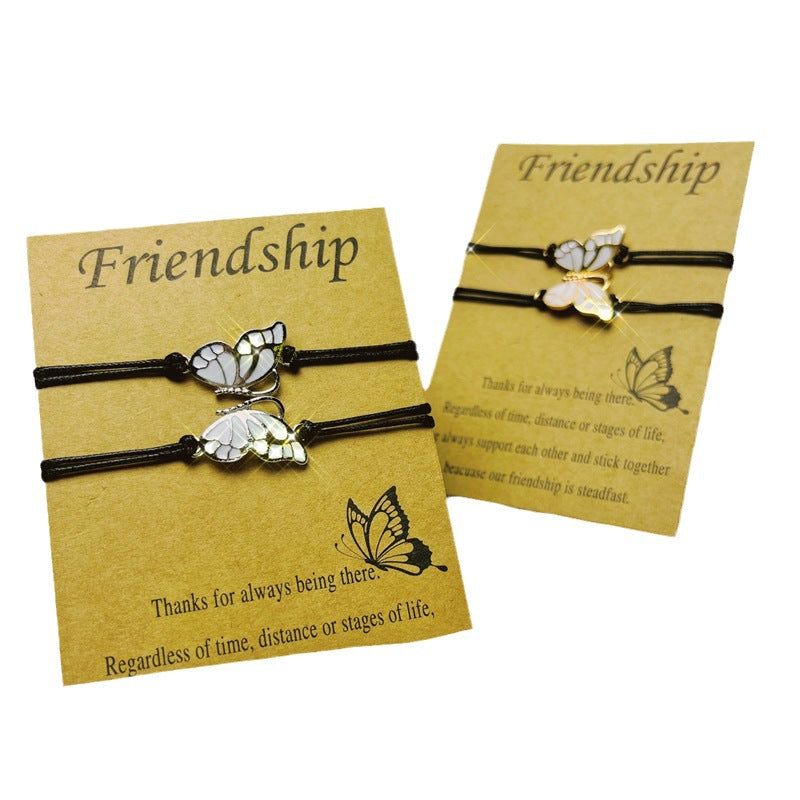 Good Friend Alloy Wax Line Gewebte Armbänder