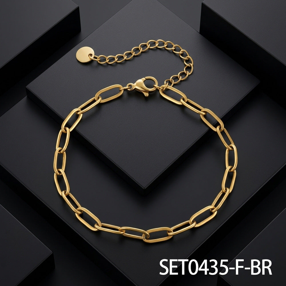 Clip Two-piece Special Interest Light Luxury Style Clavicle Chain Trendy Necklace