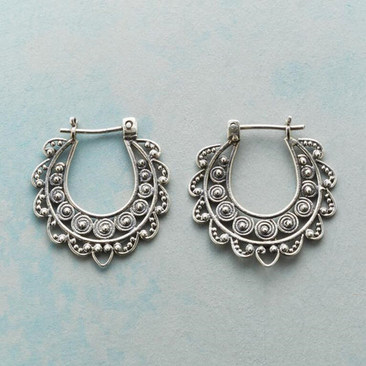 Popular Antique Hollow Geometry Long Temperament Ear Clip