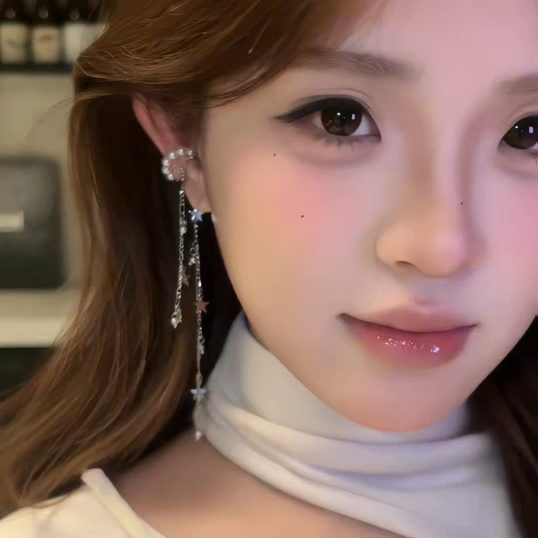 Pearl Tassel Without Pierced Ears Female Ear Clip