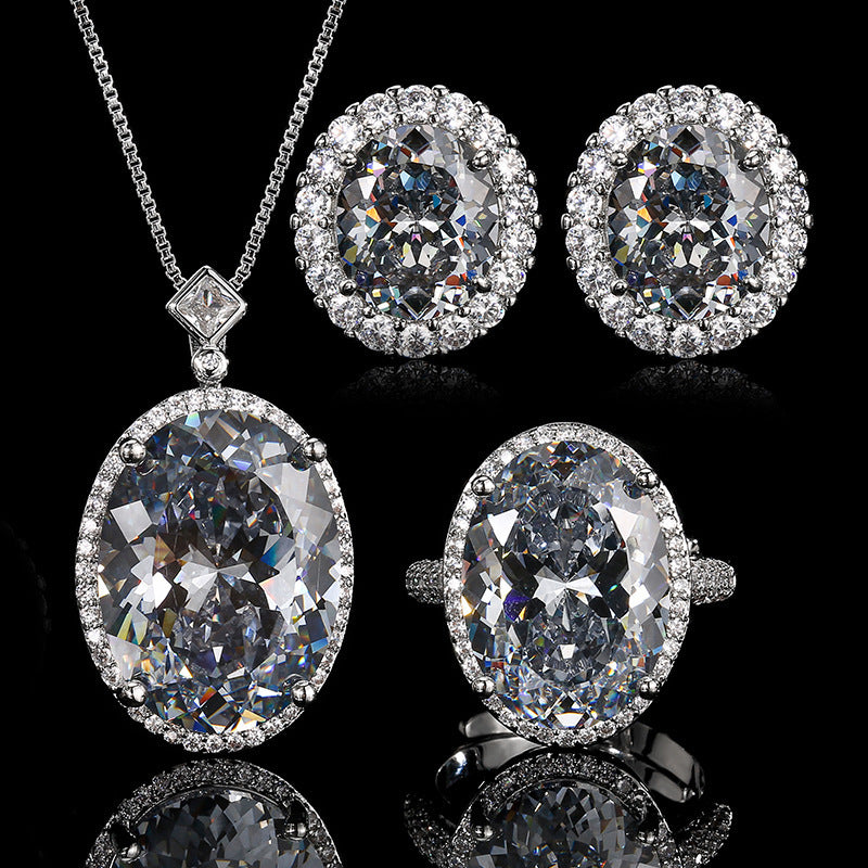 Simulation Bird's Nest Cut Black Gray Affordable Jewelry Set