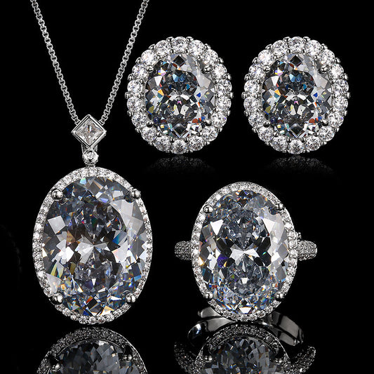 Simulation Bird's Nest Cut Black Gray Affordable Jewelry Set