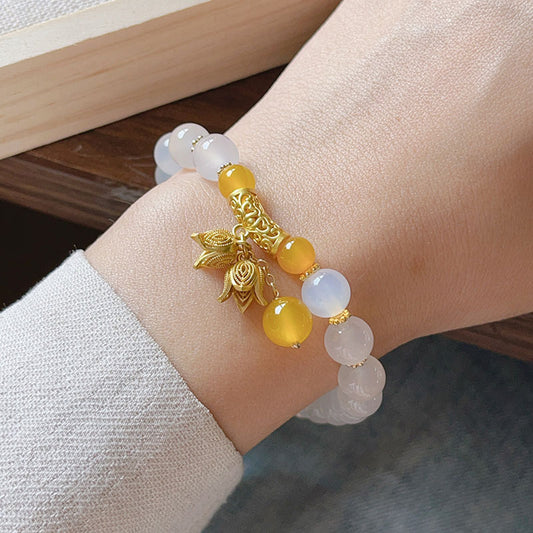 Retro Lily Agate Female Simple Antique Bracelets