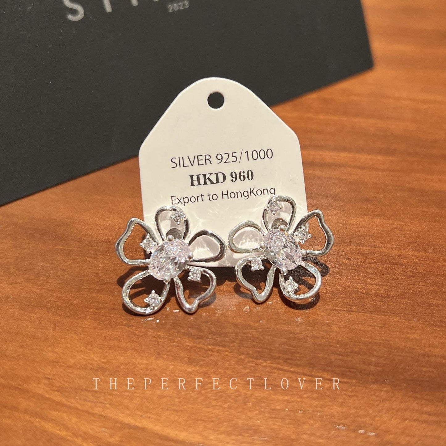 Style Zircon Flower Ear Simple And Earrings