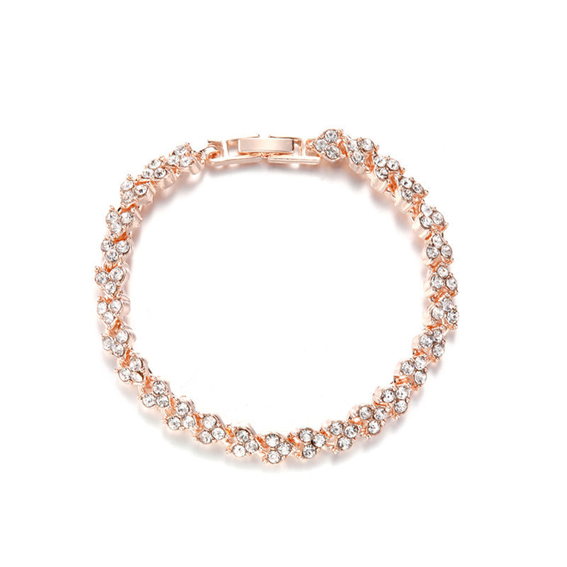 Roman Female Zircon Crystal Nice Luxury Fashion Bracelet
