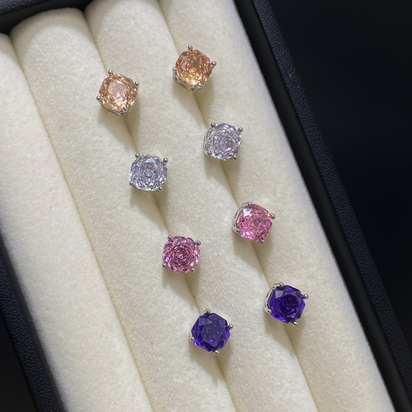 Colorful Crystals Light Luxury Temperament Versatile Ear Clip