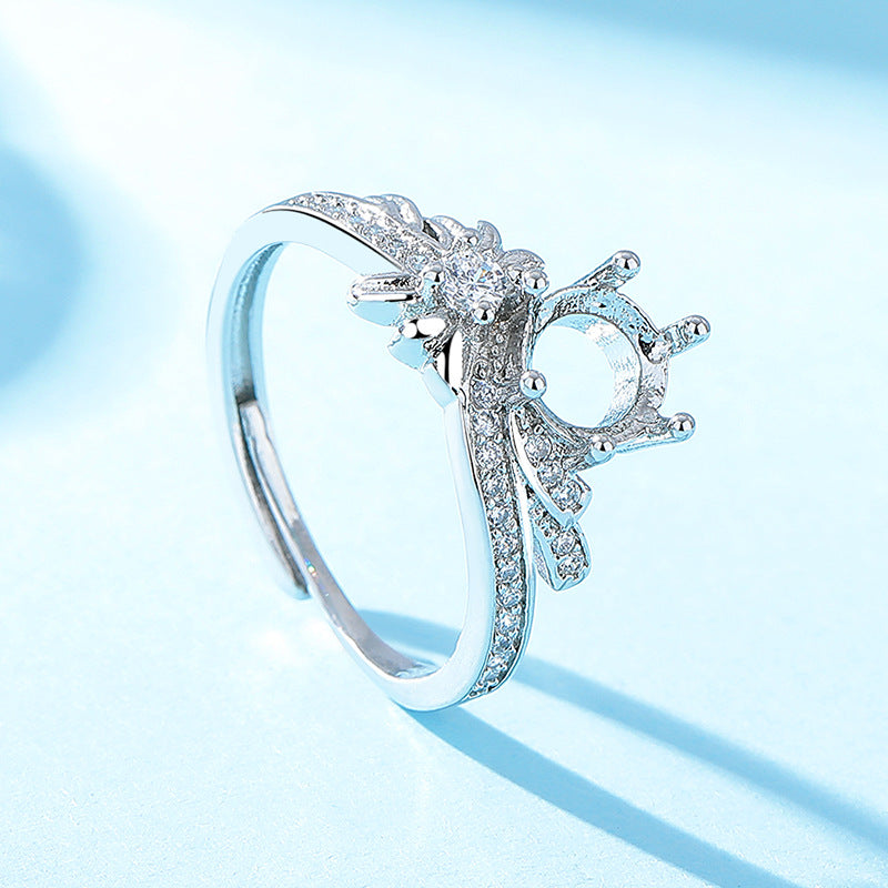 Women's Open Setting Empty Holder Inset More Sizes Imitation Rings