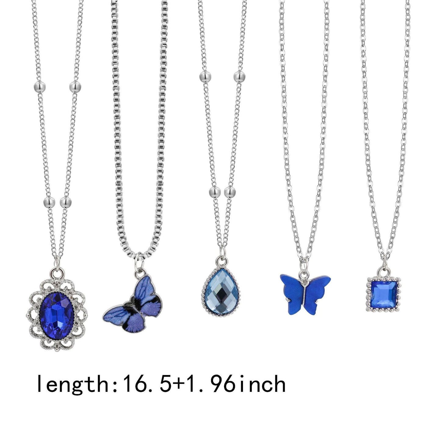 Creative High Sense Niche Drop-shaped Pendant Necklaces