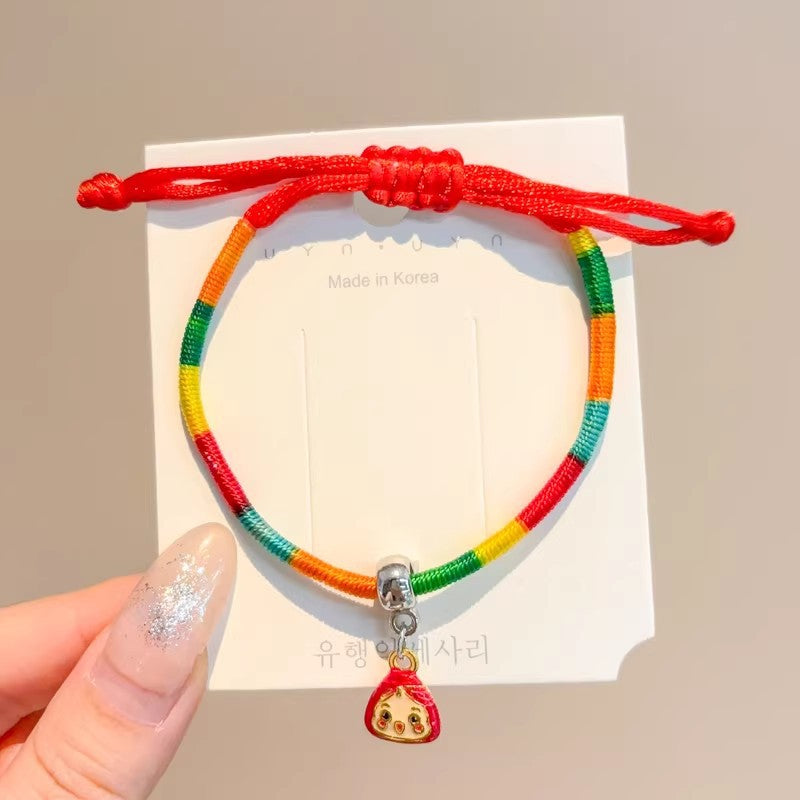 Children's Dragon Boat Festival Colorful Rope Small Hand-woven Line Carrying Strap Bracelet