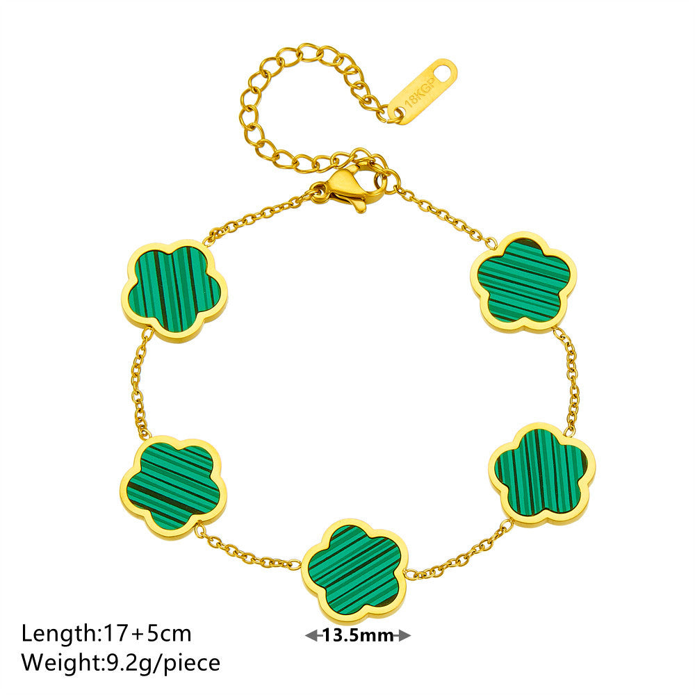 Women's Stainless Steel Plant Fritillary For Jewelry Set