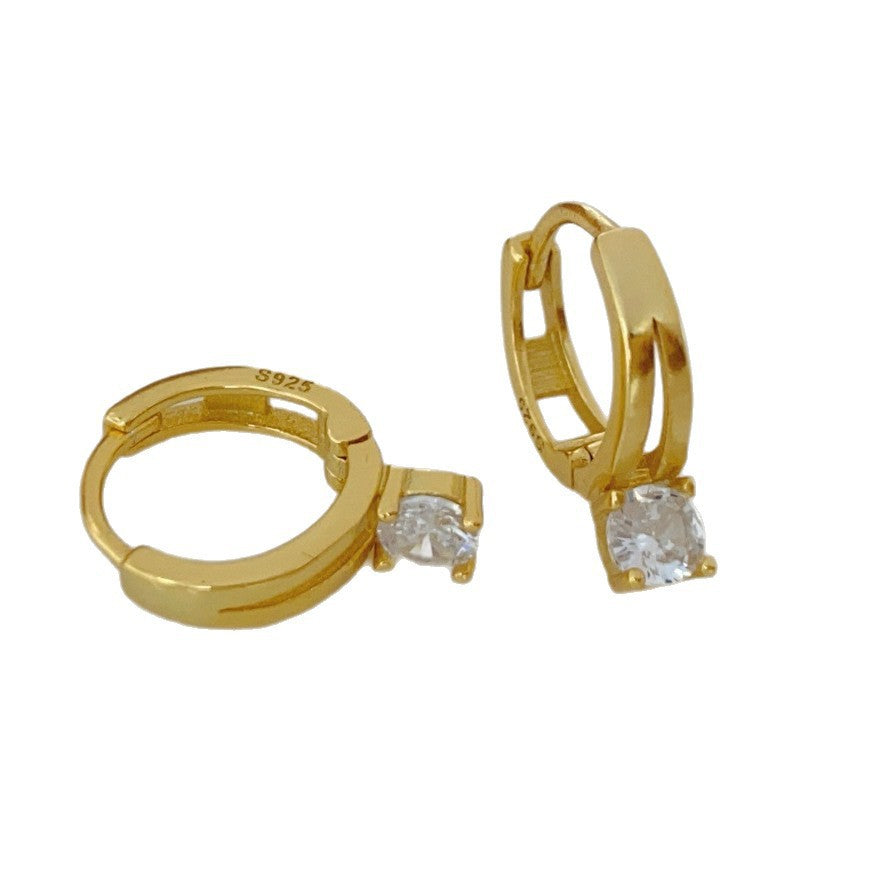 Luxury Minimalist Sterling Sier Gold Plated Earrings