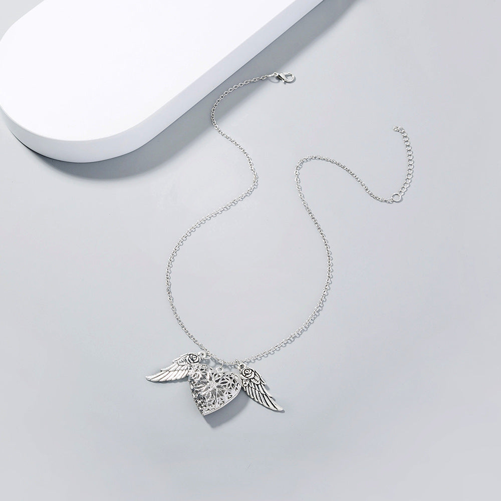 Ornament Fashion Creative Angel Wings Love Necklaces