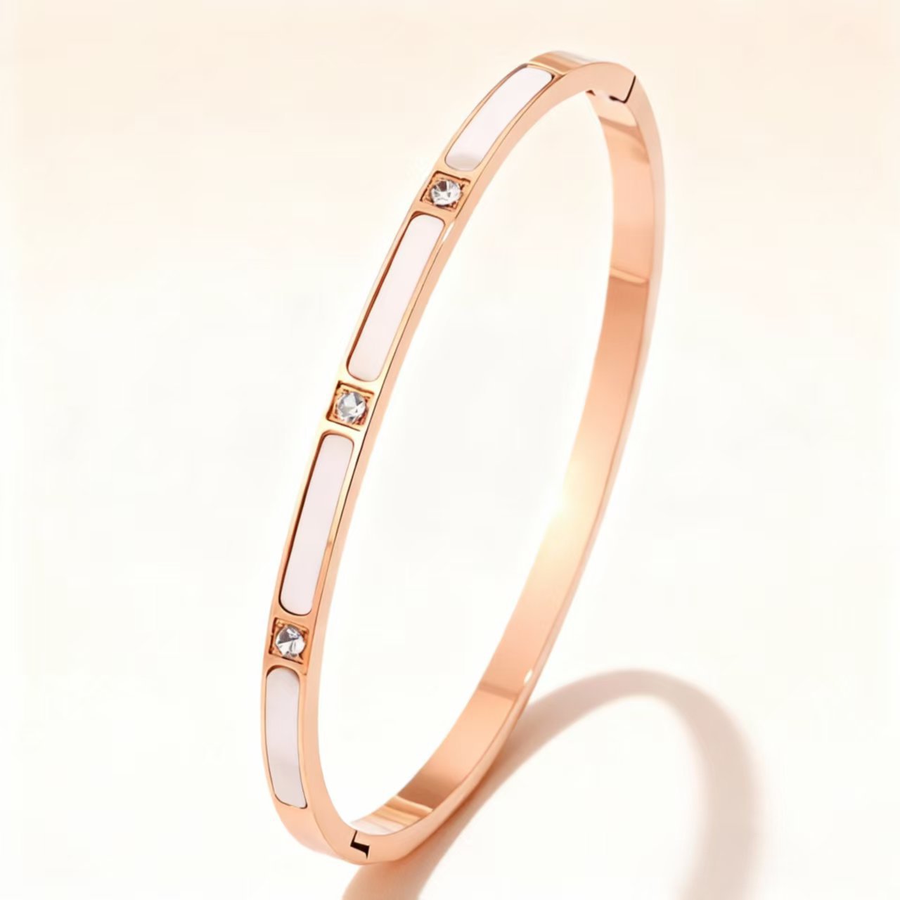 Titanium Steel Female Diamond High-grade Stainless Bracelet