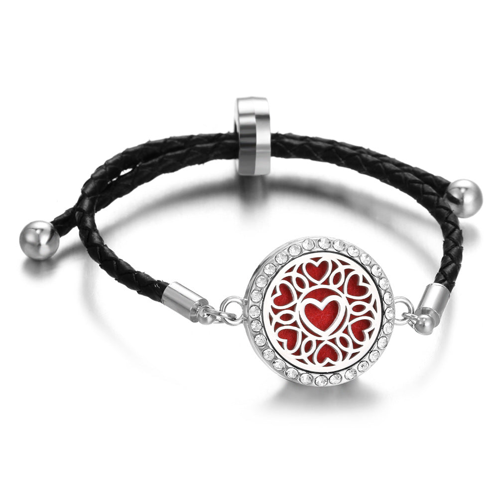 Leather Thread Perfume Diffuser Summer Braid Bracelet