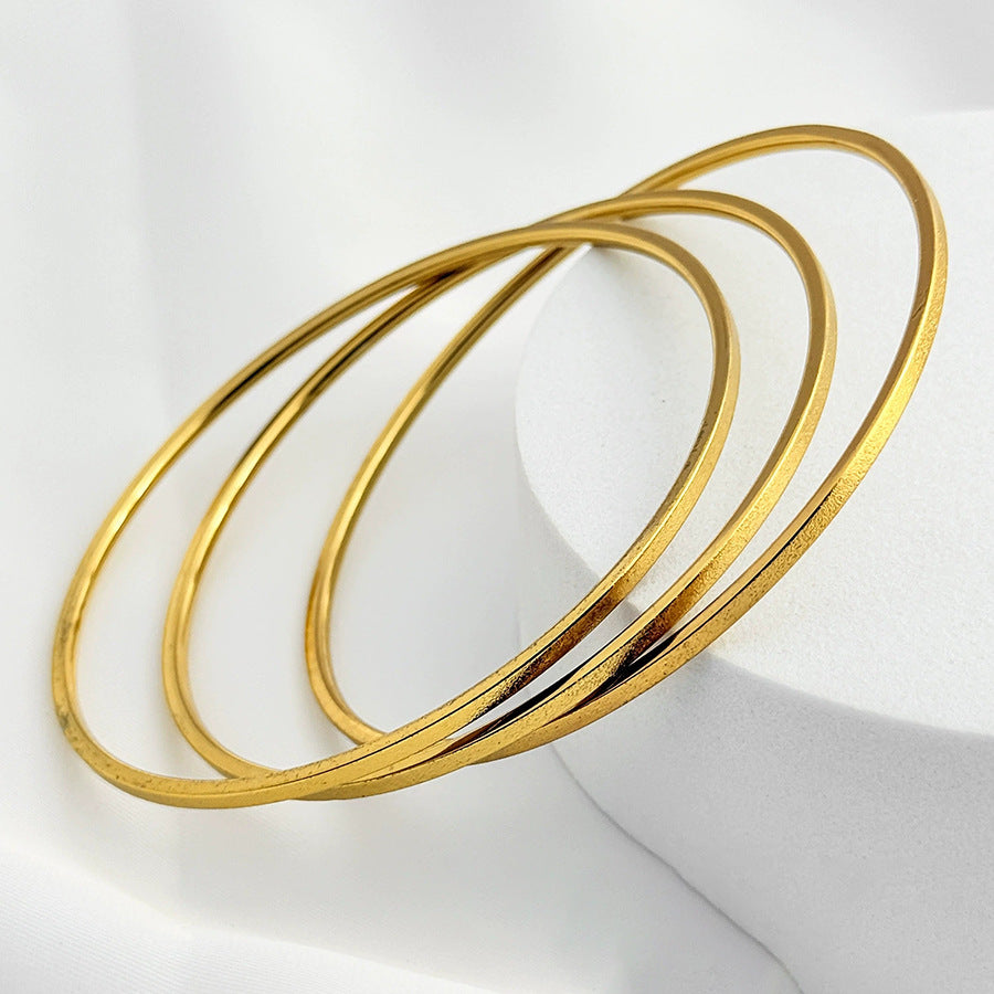 Steel Square Thread Twist Fashionable Elegant Without Changing Color Bracelets