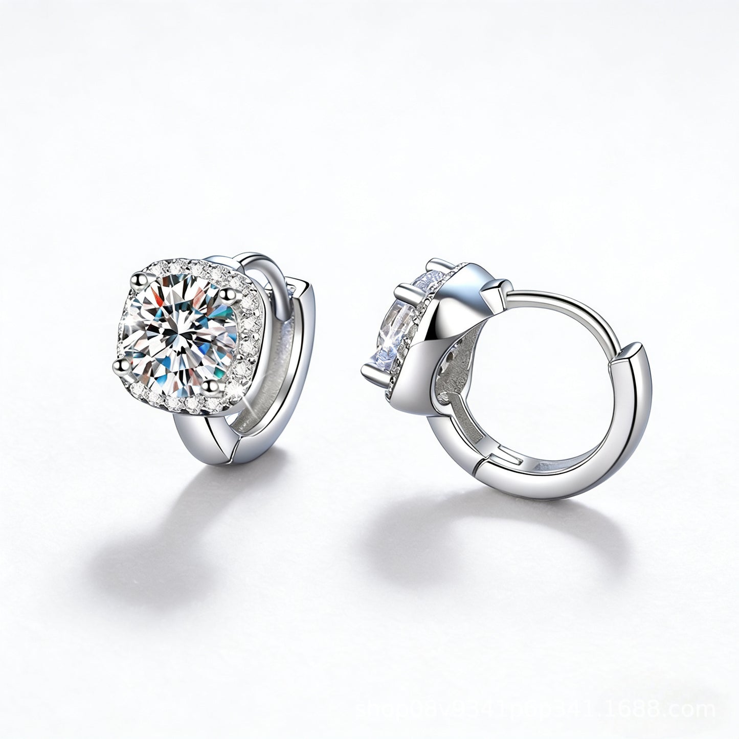 Women's Square Sugar Bag Design Sense Affordable Luxury Stud Earrings