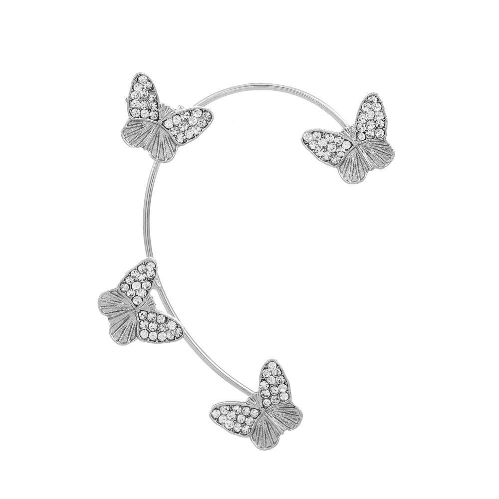 Women's Fairy Mori Style Diamond Butterfly Fashion Ear Clip